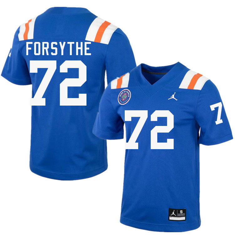 Stone Forsythe Florida Jersey,Florida Gators #72 Stone Forsythe Jersey Youth Uniforms-Throwback Royal